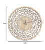 Mystic Handcrafted Cream Colour MDF Wall Clock