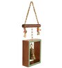 Handcrafted Dhokra Multicolour Wood Hanging Bell