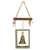 Handcrafted Dhokra Multicolour Wood Hanging Bell