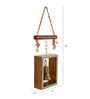 Handcrafted Dhokra Multicolour Wood Hanging Bell