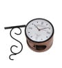Handcrafted Eaching Brown Metal Railway Clock