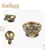 Golden Handcrafted Ganesha Brass Oil Lamp