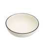 Handcrafted Gaura 600ml White Ceramic (Set of 2) Serving Bowl