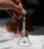 Transparent Handcrafted Glass Pooja Bell with Om Design