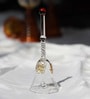 Transparent Handcrafted Glass Pooja Bell with Om Design