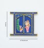 Blue Window Handcrafted Jharokha With Door With Door Wall D cor