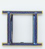 Blue Window Handcrafted Jharokha With Door With Door Wall D cor