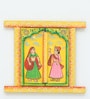 Yellow Window Handcrafted Jharokha With Door With Door Wall D cor