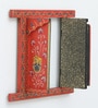 Red Window Handcrafted Jharokha With Door With Door Wall D cor