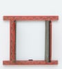 Red Window Handcrafted Jharokha With Door With Door Wall D cor