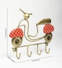 (1Pc) Pink Metal Scotty Modern Wall Mount Key Holder
