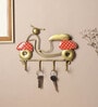 (1Pc) Pink Metal Scotty Modern Wall Mount Key Holder