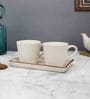 Handcrafted Matt 320ml Multicolour (Set of 3) Ceramic Coffee Mug