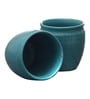 Handcrafted Matte 200ml Blue Ceramic (Set of 6) Tea Khullad
