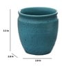 Handcrafted Matte 200ml Blue Ceramic (Set of 6) Tea Khullad