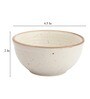 Handcrafted Matte 260ml White Ceramic (Set of 6) Dinner Bowl