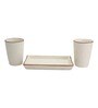 Handcrafted Matte 310ml Off- White Ceramic (Set of 3) Everyday Glass