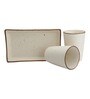 Handcrafted Matte 310ml Off- White Ceramic (Set of 3) Everyday Glass