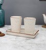 Handcrafted Matte 310ml Off- White Ceramic (Set of 3) Everyday Glass