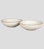 Matte White Ceramic (Set of 2) Serving Bowl