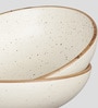 Matte White Ceramic (Set of 2) Serving Bowl