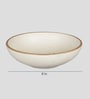 Matte White Ceramic (Set of 2) Serving Bowl