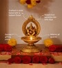 Golden Handcrafted Metal Ganesha Diya