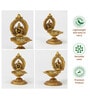 Golden Handcrafted Metal Ganesha Diya