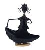 Handcrafted Musician Lady Multicolour Colour Wrought Iron Figurine