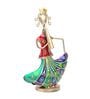 Handcrafted Musician Lady Multicolour Colour Wrought Iron Figurine
