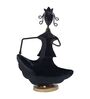Handcrafted Musician Lady Multicolour Colour Wrought Iron Figurine
