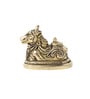 Golden Handcrafted Nandi Brass Statue