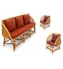 Handcrafted Natural Rattan 3+1+1 Seater Sofa Set Handcrafted Natural Rattan 3+1+1 Seater Sofa Set