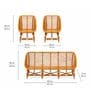 Handcrafted Natural Rattan 3+1+1 Seater Sofa Set Handcrafted Natural Rattan 3+1+1 Seater Sofa Set