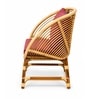 Handcrafted Natural Rattan 1 Seater Lounge Chair With Natural Finish In Green Colour Handcrafted Natural Rattan 1 Seater Lounge Chair With Natural Finish In Green Colour