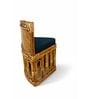 Handcrafted Rattan Corner Chair In Natural Finish Handcrafted Rattan Corner Chair In Natural Finish