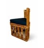 Handcrafted Rattan Corner Chair In Natural Finish Handcrafted Rattan Corner Chair In Natural Finish