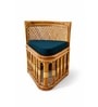 Handcrafted Rattan Corner Chair In Natural Finish Handcrafted Rattan Corner Chair In Natural Finish