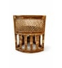 Handcrafted Rattan Corner Chair In Natural Finish Handcrafted Rattan Corner Chair In Natural Finish