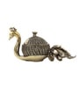 Golden Handcrafted Brass Peacock Shaped Sindoor Dani
