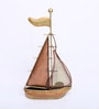 Handcrafted Premium Metal Sailboat Showpiece Designer Nautical Theme Table D cor