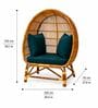 Handcrafted Rattan Egg Chair 1 Seater In Natural Brown Finish Handcrafted Rattan Egg Chair 1 Seater In Natural Brown Finish