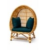 Handcrafted Rattan Egg Chair 1 Seater In Natural Brown Finish Handcrafted Rattan Egg Chair 1 Seater In Natural Brown Finish