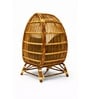 Handcrafted Rattan Egg Chair 1 Seater In Natural Brown Finish Handcrafted Rattan Egg Chair 1 Seater In Natural Brown Finish