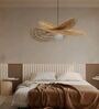Handcrafted Rattan Leaf Pendant Lamp (Beige and Brown)