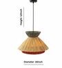 Handcrafted Rattan Pendant Lamp (Beige and Gray)