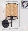 Handcrafted Rattan Wall Lamp (Beige)