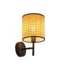 Handcrafted Rattan Wall Lamp (Beige)