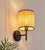 Handcrafted Rattan Wall Lamp (Beige)