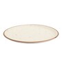 Handcrafted Ribbed (Set of 6) Ceramic Quarter Plate